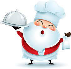 Santa with tray